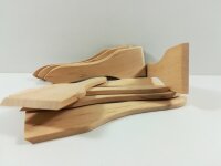 6 Raclette Spatel aus Erlenholz
