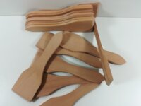 6 Raclette Spatel aus Elsbeere Holz