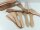 6 Raclette Spatel aus Satin Nussbaum Holz