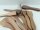 6 Raclette Spatel aus Nussbaum Holz