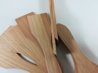 6 Raclette Spatel aus Kirschbaum Holz