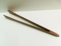 Grillzange mit ca. 50 cm aus Nussbaum