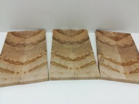 1 Paar Messergriff Schalen Satin Nussbaum X-Cut fein zugeschnitten 145x45x10 mm