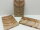 1 Paar Messergriff Schalen Satin Nussbaum X-Cut fein zugeschnitten 145x45x10 mm