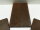 1 Paar Messergriff Schalen Wenge gemasert fein zugeschnitten 145x45x10 mm