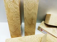 Messergriff Block White Limba gemasert