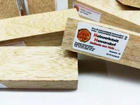 Messergriff Block White Limba gemasert