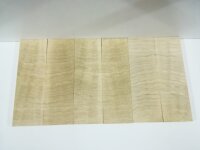 1 Paar Messergriff Schalen White Limba X-Cut fein zugeschnitten 145 x 45 x 10 mm