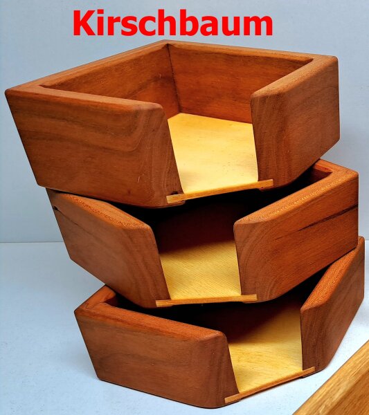 Zettelbox aus Kirschbaum