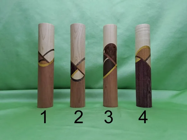 185mm Einhand Teigroller kunstvoll verleimtes Nudelholz Wellholz Exklusive Stücke
