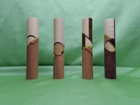 185mm Einhand Teigroller kunstvoll verleimtes Nudelholz Wellholz Exklusive Stücke