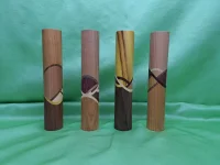 185mm Einhand Teigroller kunstvoll verleimtes Nudelholz Wellholz Exklusive Stücke