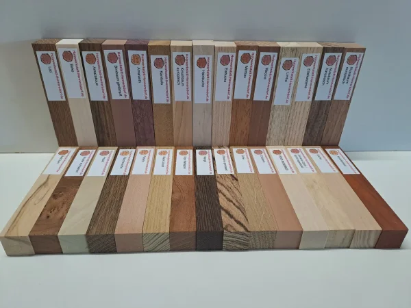30 Penblanks ca. 130x21x21 mm Drechselholz - für Schmuckherstellung - Basteln