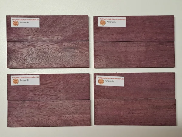 Paar Messergriff Schalen Amaranth 140x45x10 mm