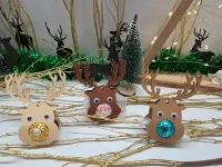 12 Stück Rentier Nr. 1 „Pralinen“ Gastgeschenk Tischdeko Mitbringsel