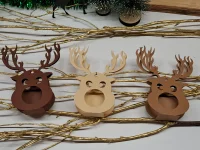 12 Stück Rentier Nr. 2 „Pralinen“ Gastgeschenk Tischdeko Mitbringsel