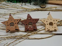 6 Stück Stern Nr. 1 „Pralinen“ Gastgeschenk Tischdeko Mitbringsel