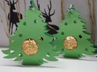 20 Stück Weihnachtsbaum Nr. 1 „Pralinen“ Gastgeschenk Tischdeko Mitbringsel