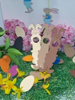 6 Stück Hasi Nr. 1 „Pralinen“ Gastgeschenk Tischdeko Mitbringsel