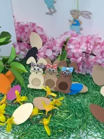 6 Stück Hasi Nr. 1 „Pralinen“ Gastgeschenk Tischdeko Mitbringsel