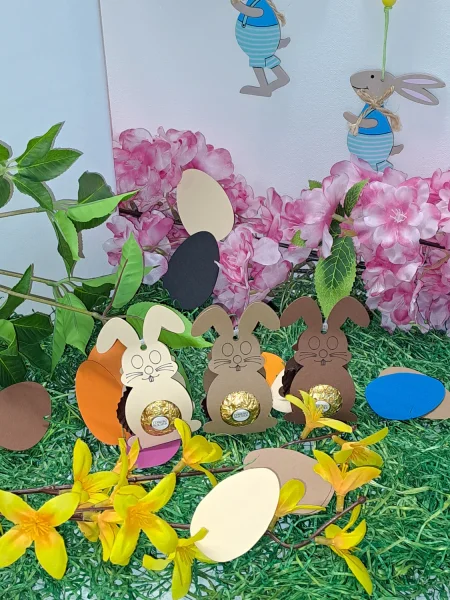 20 Stück Hasi Nr. 2 „Pralinen“ Gastgeschenk Tischdeko Mitbringsel